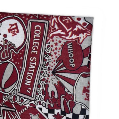 Quilting Cotton - College Football - Texas A&M - 44”