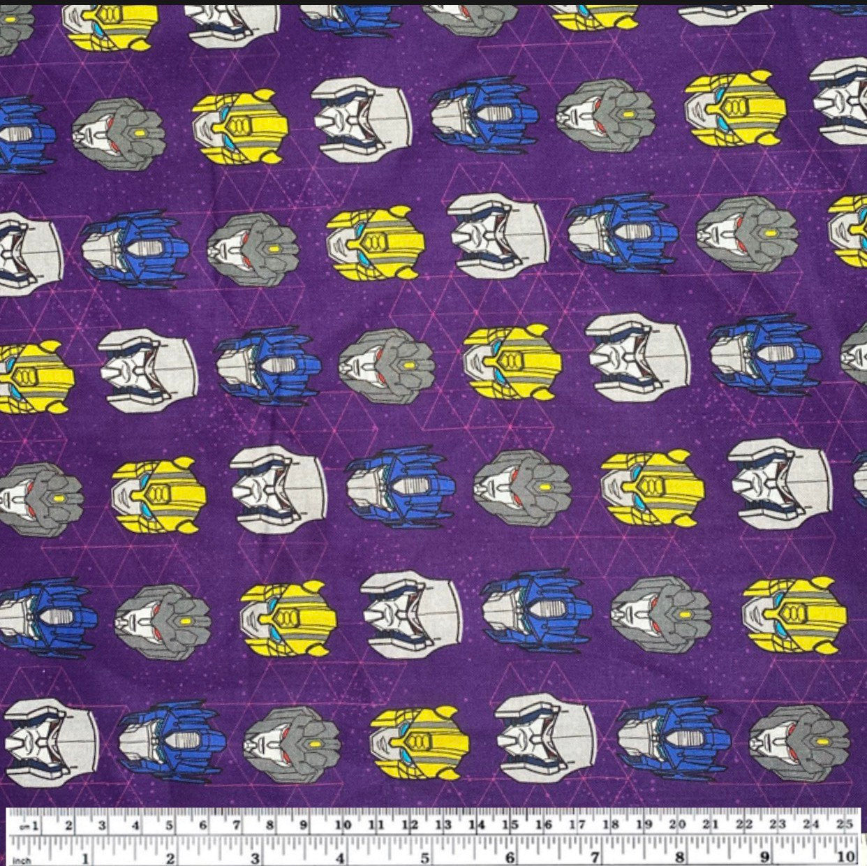Quilting Cotton - Transformers - Purple