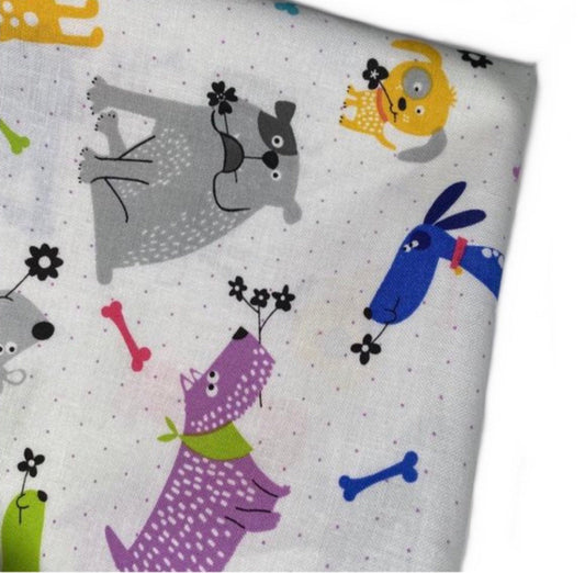 Quilting Cotton - Dogs Love Bones