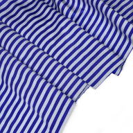 Striped Nylon Spandex - 63” - Blue/White