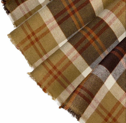 Cotton Blend - Bannockbane Tartan - Brown