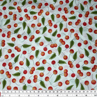 Quilting Cotton - Back Porch Celebrations Cherries - Remnant