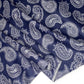 Quilting Cotton - Paisley - Navy/White