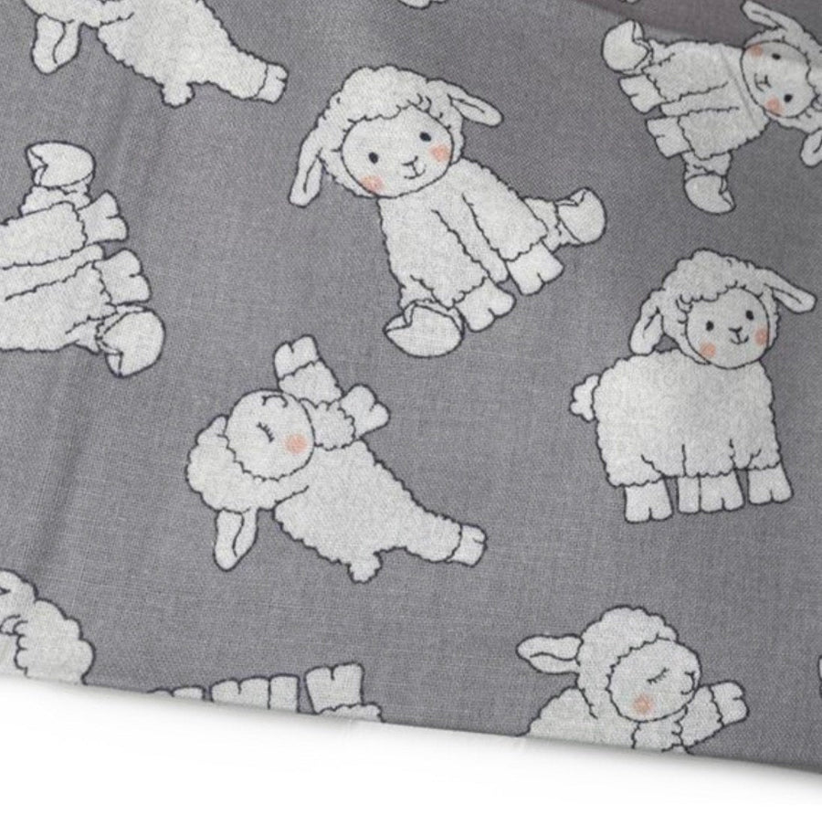 Quilting Cotton - Sheep - Grey - Remnant