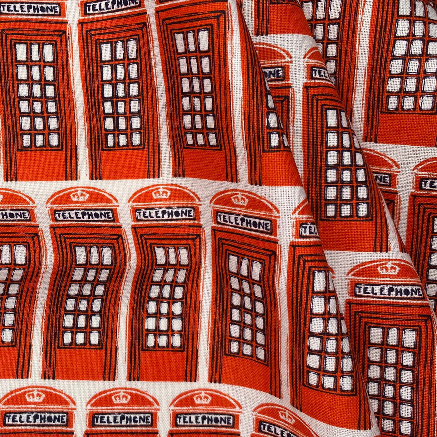 Quilting Cotton - Telephone Booth