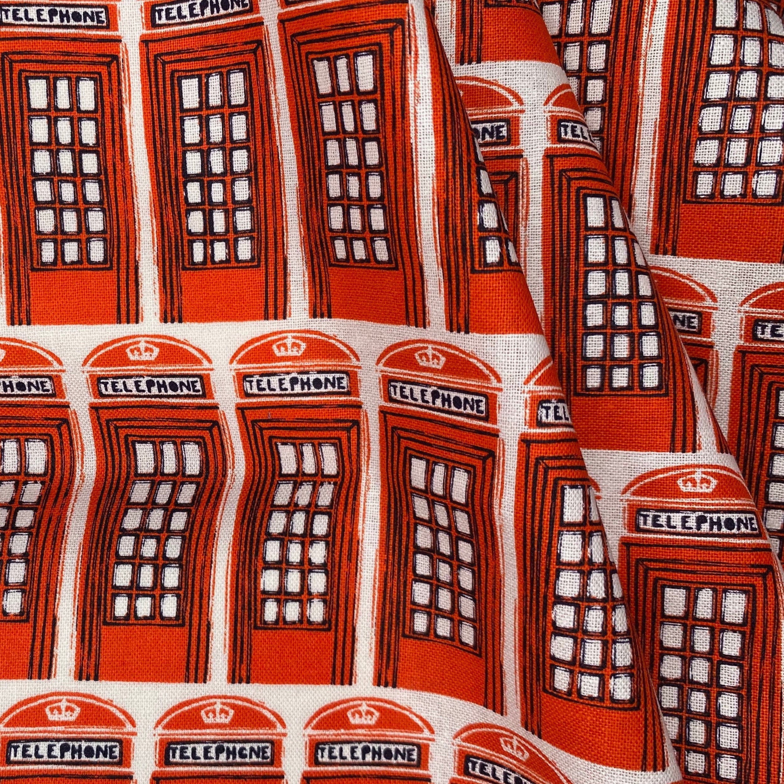 Quilting Cotton - Telephone Booth