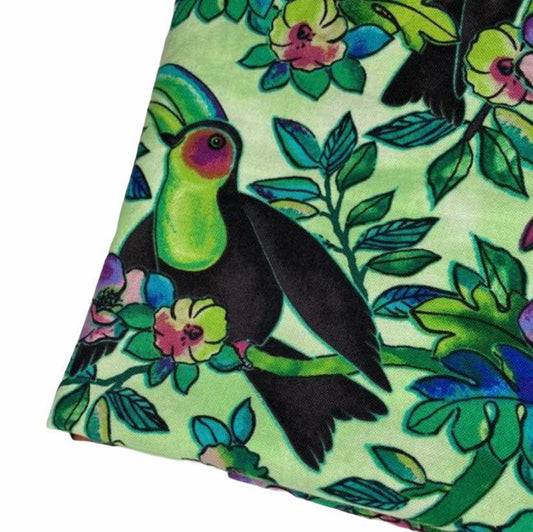 Quilting Cotton - Tropical Bird Printed Cotton