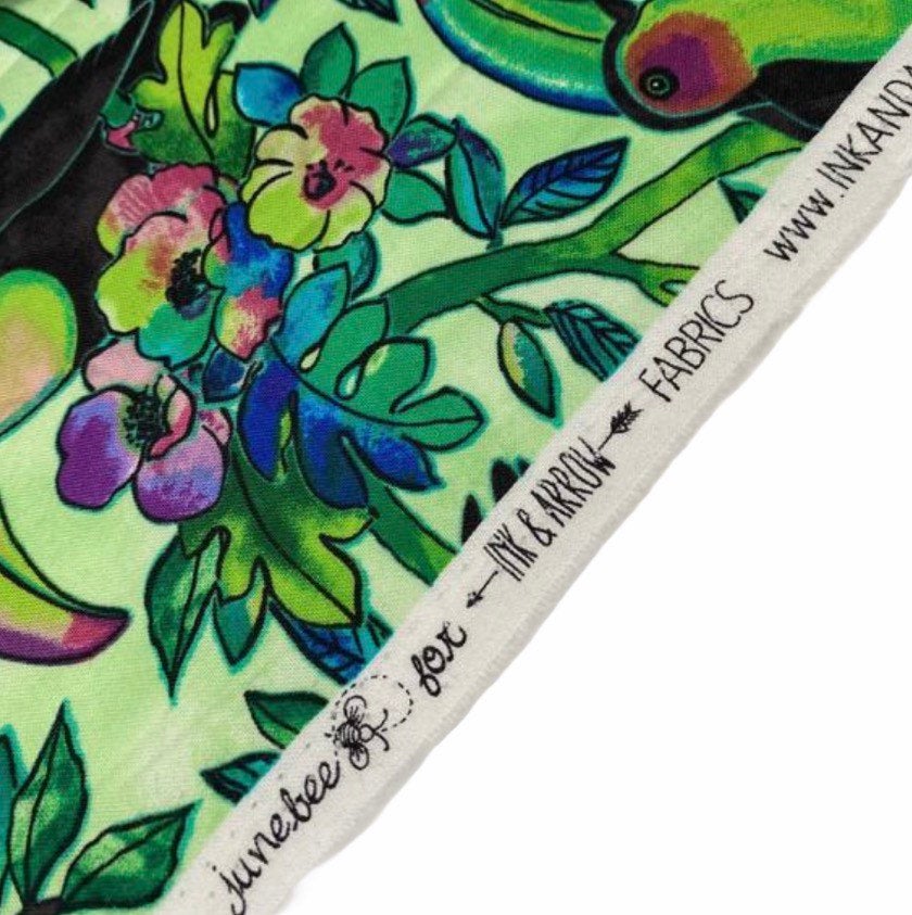Quilting Cotton - Tropical Bird Printed Cotton