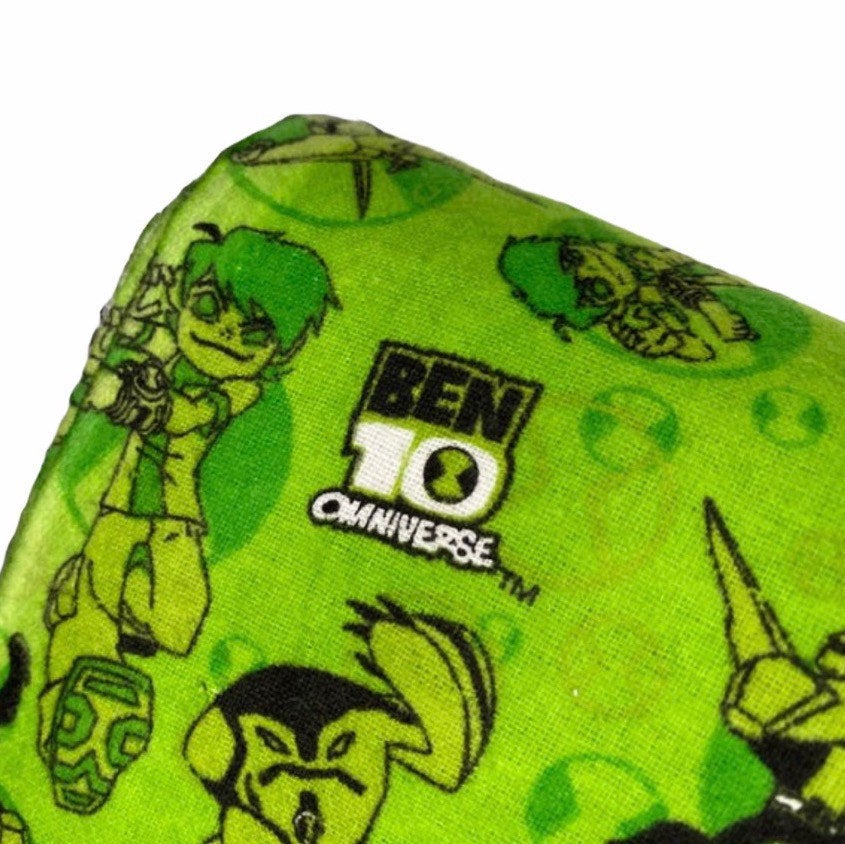 Printed Cotton Flannel - Ben 10 Omniverse - Green