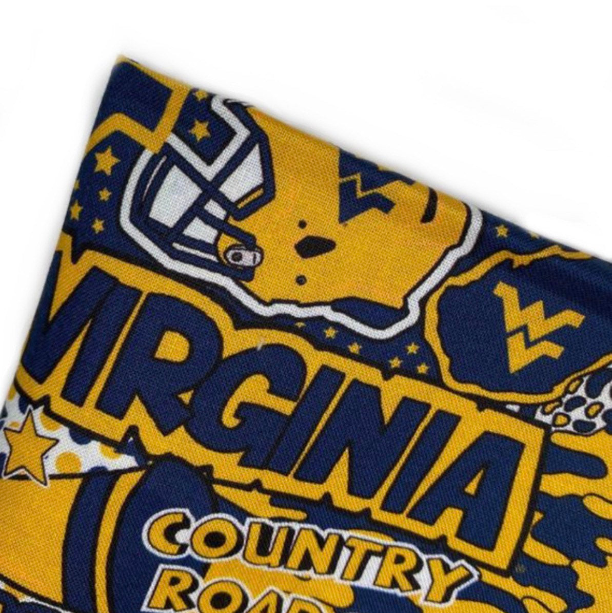 Quilting Cotton - College Football - West Virginia Mountaineers - 44”