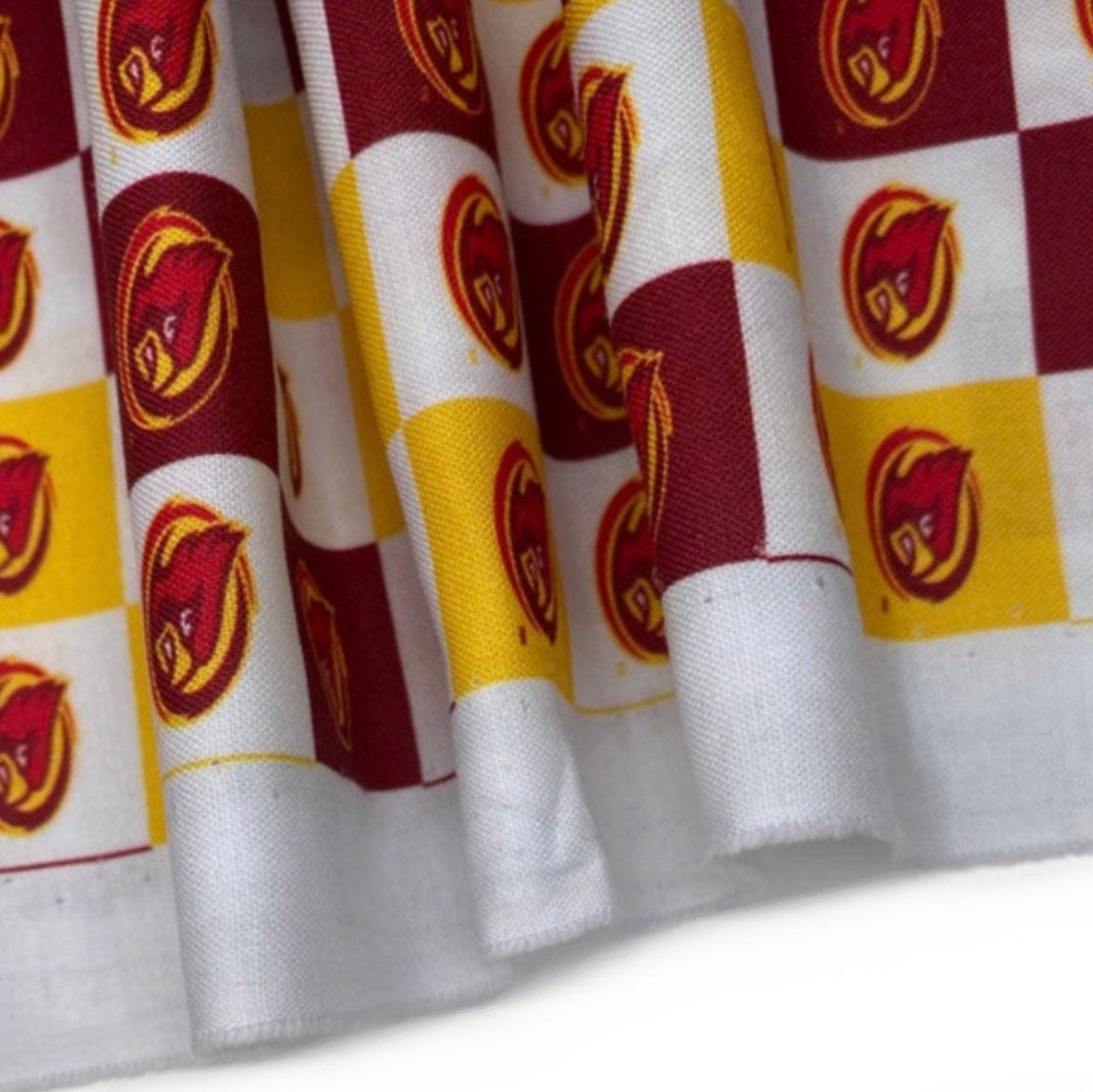 Quilting Cotton - College Football - Iowa State Checkered - 44”