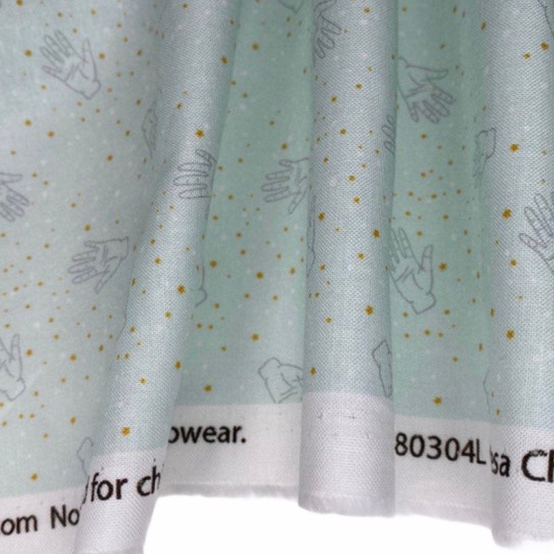 Quilting Cotton - Palm Reader Cotton - Mint Green