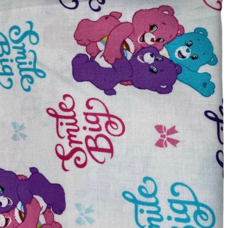 Quilting Cotton - Care Bears Smile Big - 44”