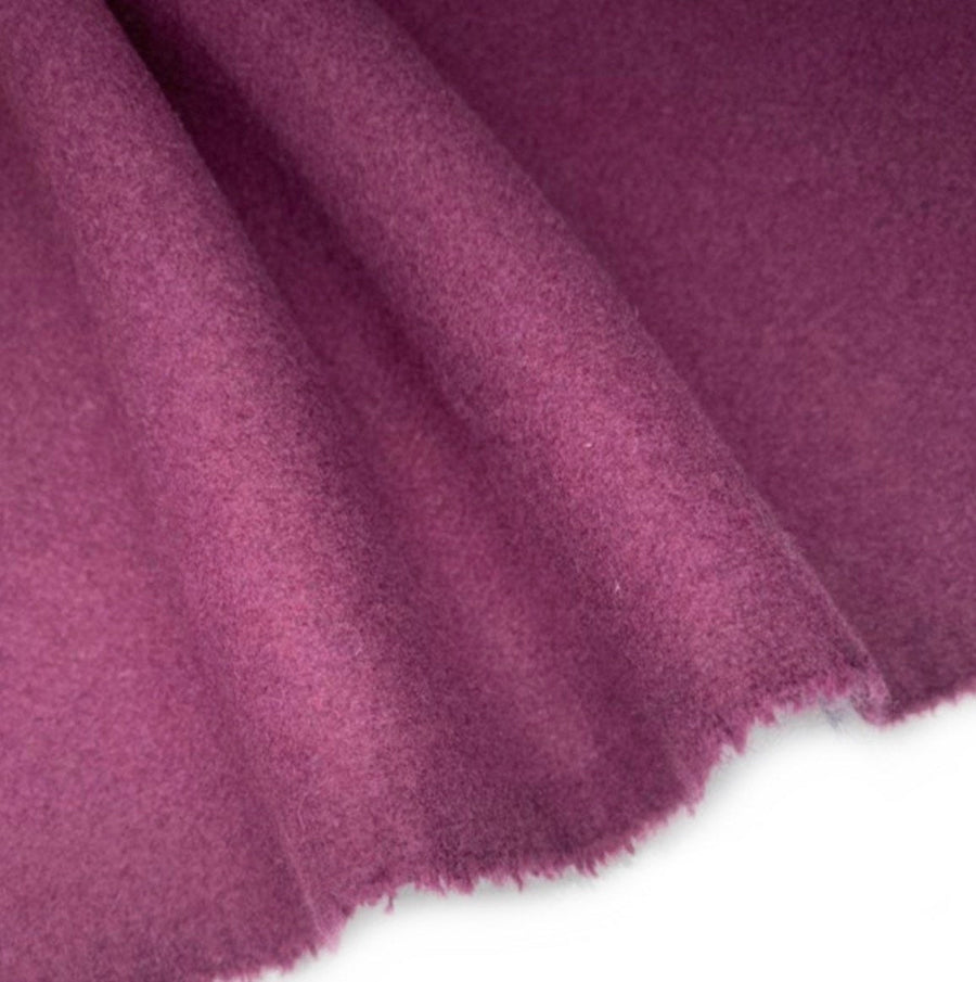 Heavy Weight Melton Wool Coating - Purple