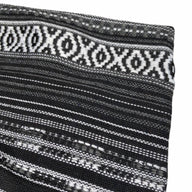 Woven Polyester - Striped Aztec - Black/White