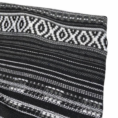 Woven Polyester - Striped Aztec - Black/White