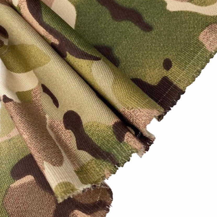 Printed Cotton Twill Canvas - Camouflage