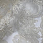 Corded French Lace - Scalloped Eyelash Edge - Ivory