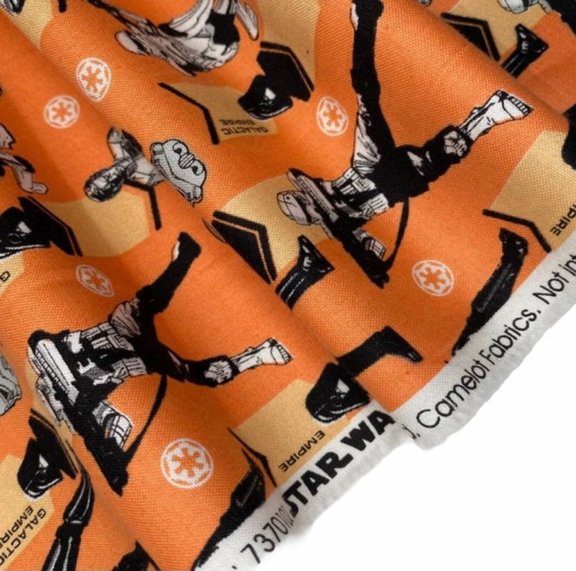 Quilting Cotton - Galactic Empire - 44” - Orange