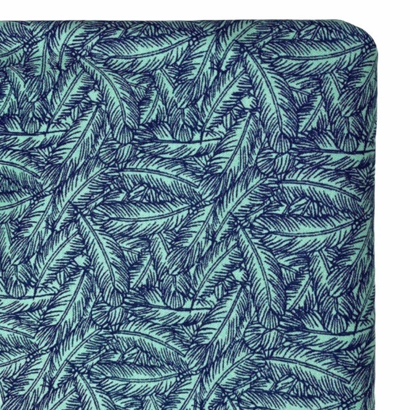 Printed Quilting Cotton Remnant - Feathers
