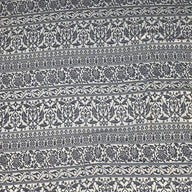 Striped Polyester Jacquard - Blue/White