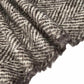 Wool Coating - Herringbone - Off White/Brown