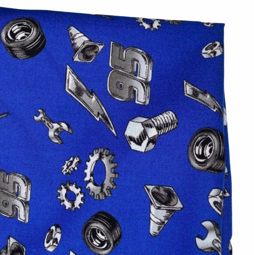 Quilting Cotton - Cars - Blue