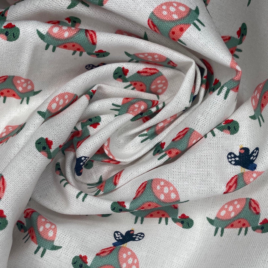 Quilting Cotton - Turtles - Remnant