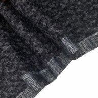 Boucle Wool Coating Pre-Interfaced - Black/Grey