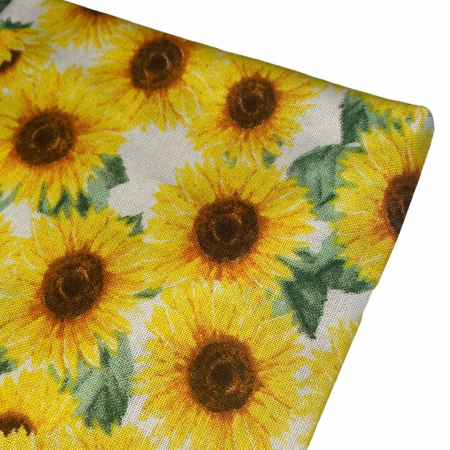 Quilting Cotton - Sunflower - Yellow - Remnant