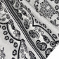 Paisley Squares Rayon Batiste - 45” - White/Black