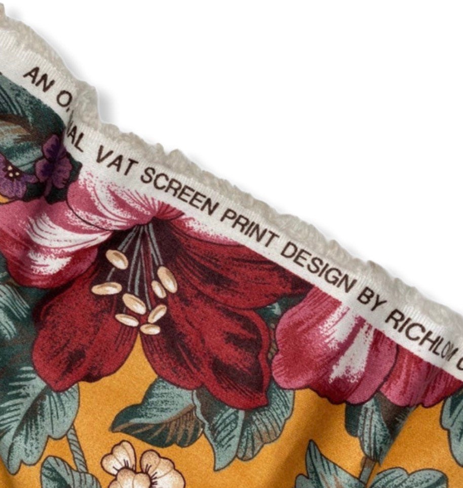 Printed Cotton Canvas Floral - Purple/Green/Brown