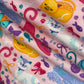 Printed Cotton Flannel - Cats - Pink