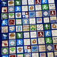 Quilting Cotton - Baseball Squares - 44” - Blue