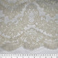 Corded French Lace - Scalloped Eyelash Edge - Ivory