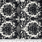 Damask Stretch Cotton Poplin - White/Black