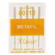 KLASSE Metafil Needles Cassette - Size 80/12 - 5 count