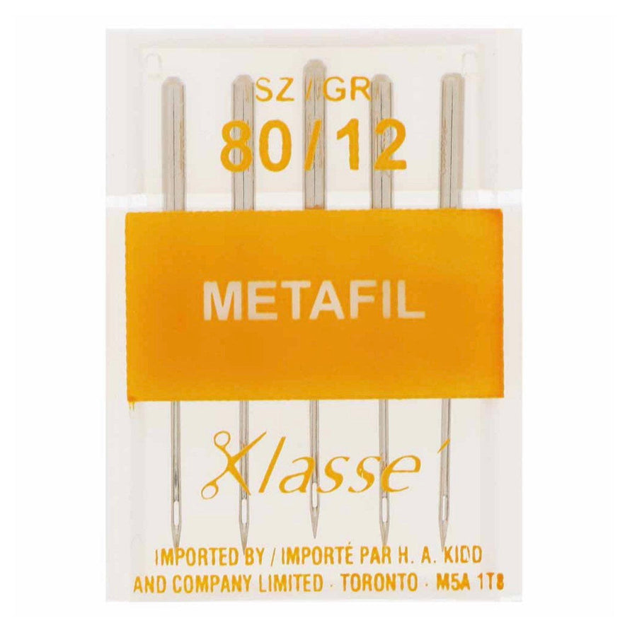 KLASSE Metafil Needles Cassette - Size 80/12 - 5 count