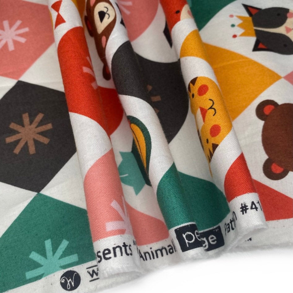 Quilting Cotton - Argyle Animals