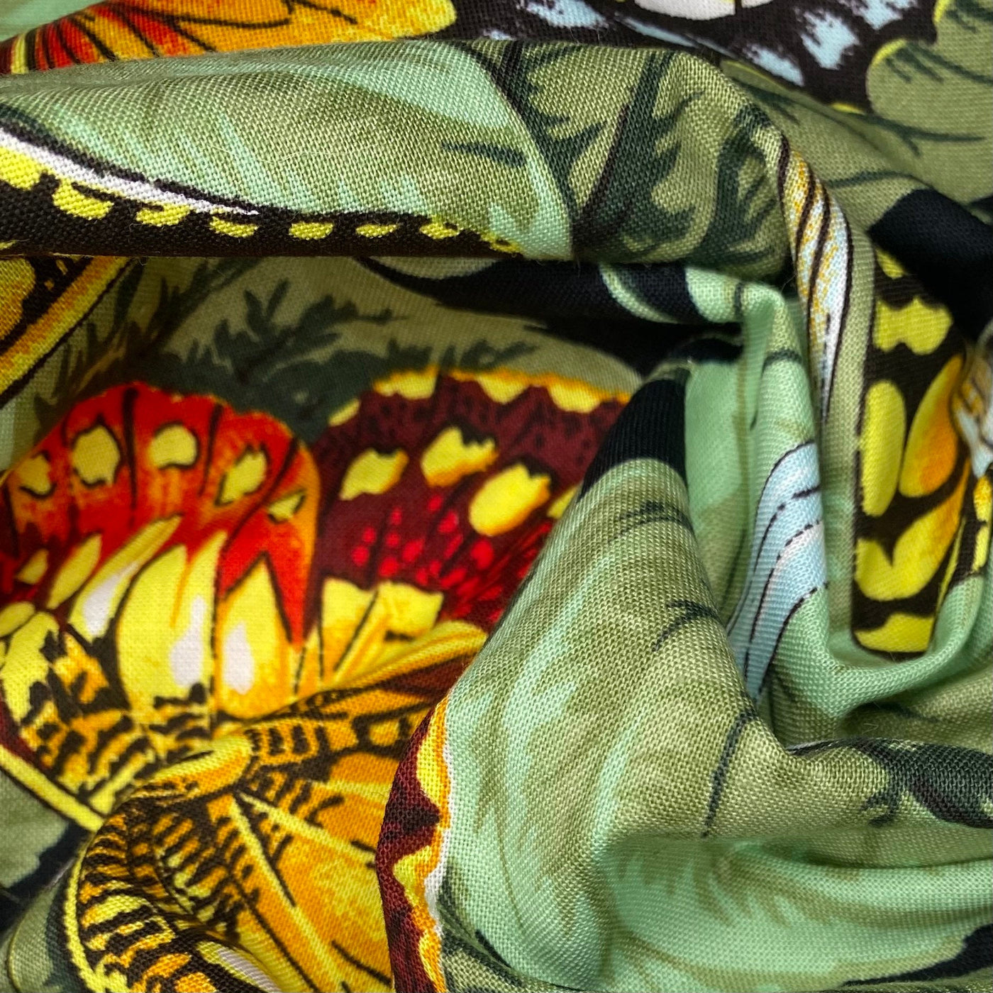 Printed Cotton Canvas - Butterfly / Ladybugs