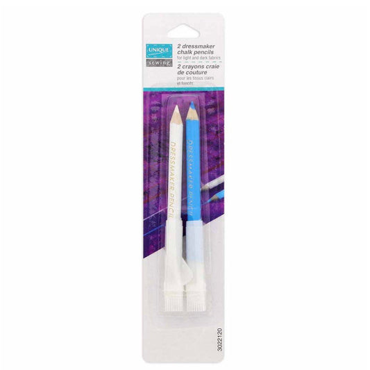 Dressmaker Chalk Pencil Set - White/Blue - 2 pcs
