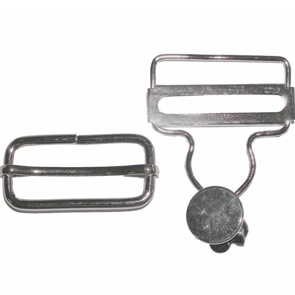 Overall Buckles - 2 pcs - Silver - 25mm