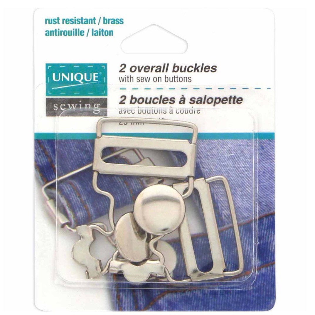 Overall Buckles - 2 pcs - Silver - 38mm