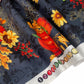 Quilting Cotton - Pumpkim Thanksgiving Arrangement- 44” - Black