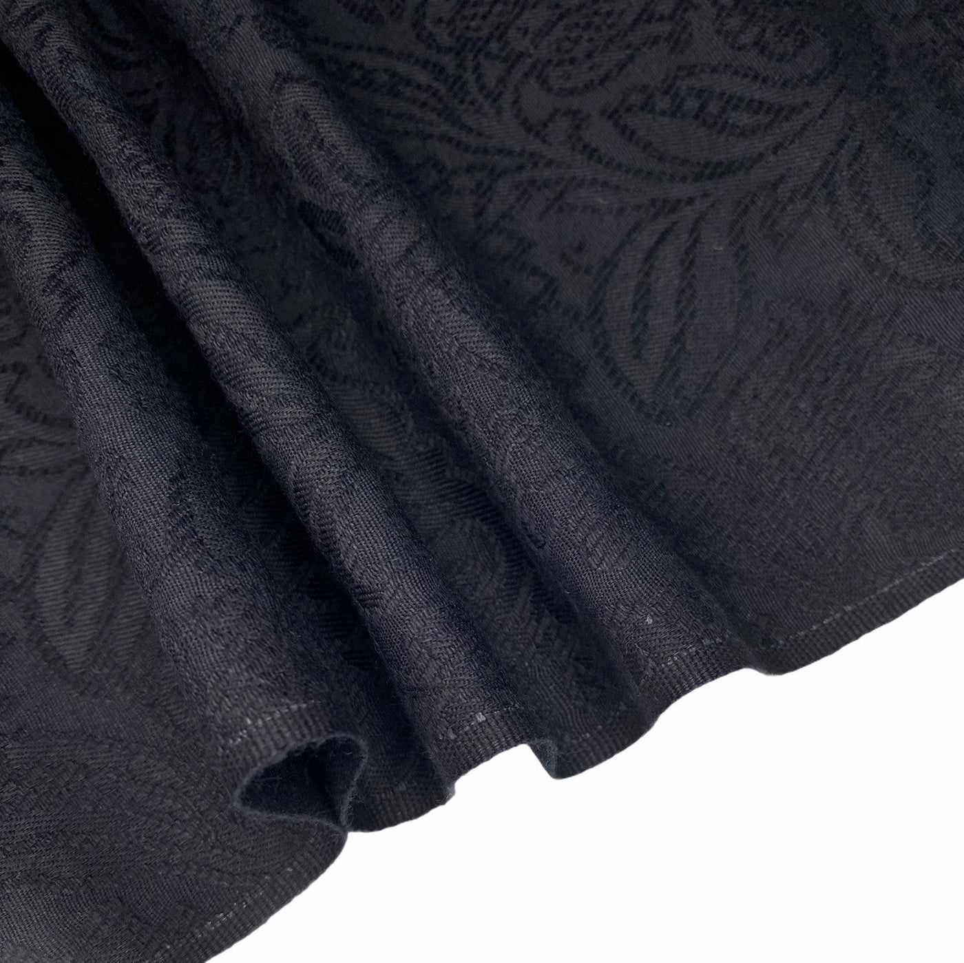 Floral Cotton Jacquard - Black