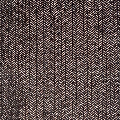 Wool/Silk Metallic Herringbone - Brown/Black