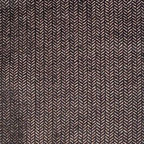 Wool/Silk Metallic Herringbone - Brown/Black