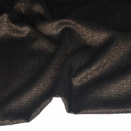 Wool/Silk Metallic Herringbone - Brown/Black