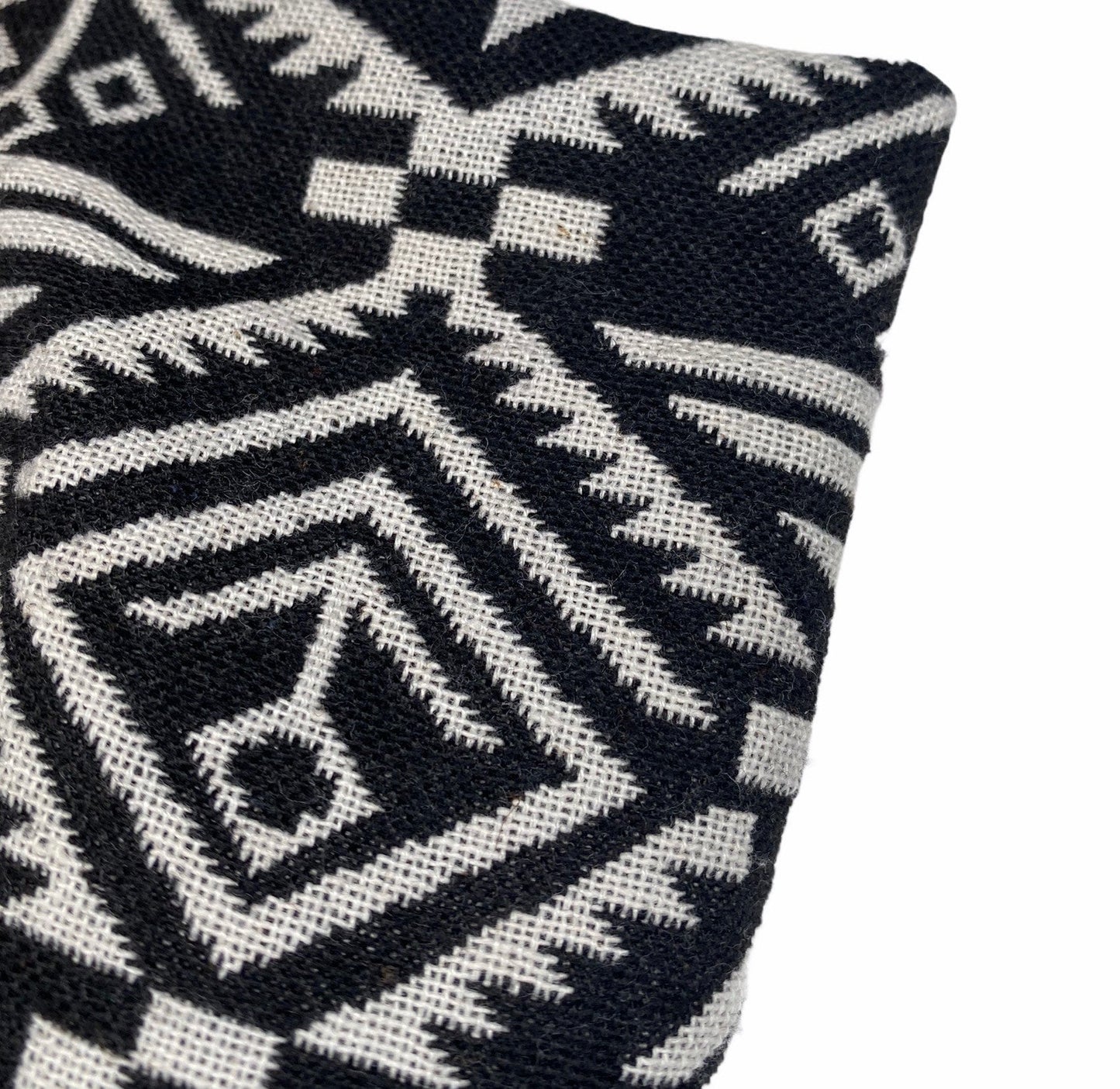 Yarn Dyed Cotton - Aztec - Black / White