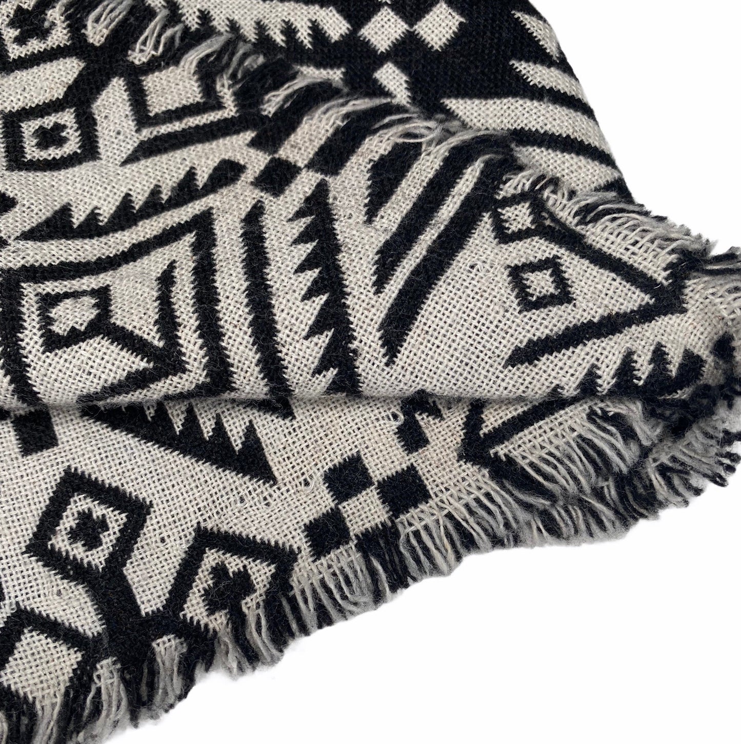 Yarn Dyed Cotton - Aztec - Black / White